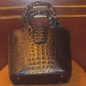 Genuine leather tote